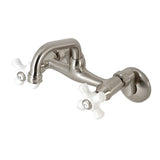 Kingston Two-Handle 2-Hole Wall Mount Bar Faucet