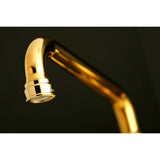 Kingston Double-Handle 2-Hole Wall-Mount Bridge Kitchen Faucet