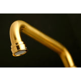 Kingston Double-Handle 2-Hole Wall-Mount Bridge Kitchen Faucet