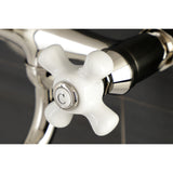 Kingston Double-Handle 2-Hole Wall Mount Bathroom Faucet