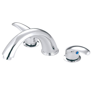 Two-Handle 3-Hole Deck Mount Roman Tub Faucet