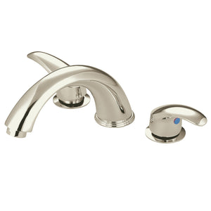 Two-Handle 3-Hole Deck Mount Roman Tub Faucet