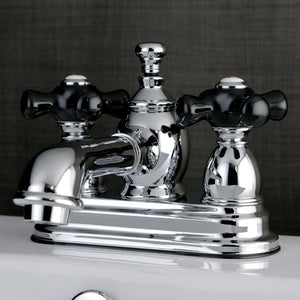 Duchess Double-Handle 3-Hole Deck Mount 4-Inch Centerset Bathroom Faucet with Brass Pop-Up