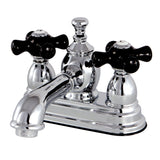 Duchess Double-Handle 3-Hole Deck Mount 4-Inch Centerset Bathroom Faucet with Brass Pop-Up