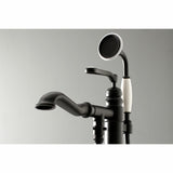 Royale Single-Handle 1-Hole Freestanding Tub Faucet with Hand Shower