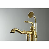 Royale Single-Handle 1-Hole Freestanding Tub Faucet with Hand Shower