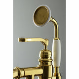 Royale Single-Handle 1-Hole Freestanding Tub Faucet with Hand Shower