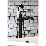 Royale Single-Handle 1-Hole Freestanding Tub Faucet with Hand Shower