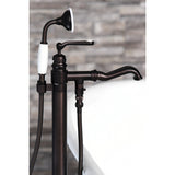 Royale Single-Handle 1-Hole Freestanding Tub Faucet with Hand Shower