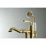 Royale Single-Handle 1-Hole Freestanding Tub Faucet with Hand Shower