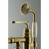 Royale Single-Handle 1-Hole Freestanding Tub Faucet with Hand Shower