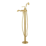 Royale Single-Handle 1-Hole Freestanding Tub Faucet with Hand Shower