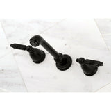 Georgian Two-Handle 3-Hole Wall Mount Roman Tub Faucet