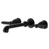 Georgian Two-Handle 3-Hole Wall Mount Roman Tub Faucet