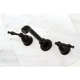 Naples Two-Handle 3-Hole Wall Mount Roman Tub Faucet