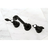 Tudor Two-Handle 3-Hole Wall Mount Roman Tub Faucet