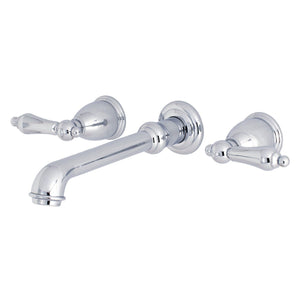 English Country Two-Handle 3-Hole Wall Mount Roman Tub Faucet