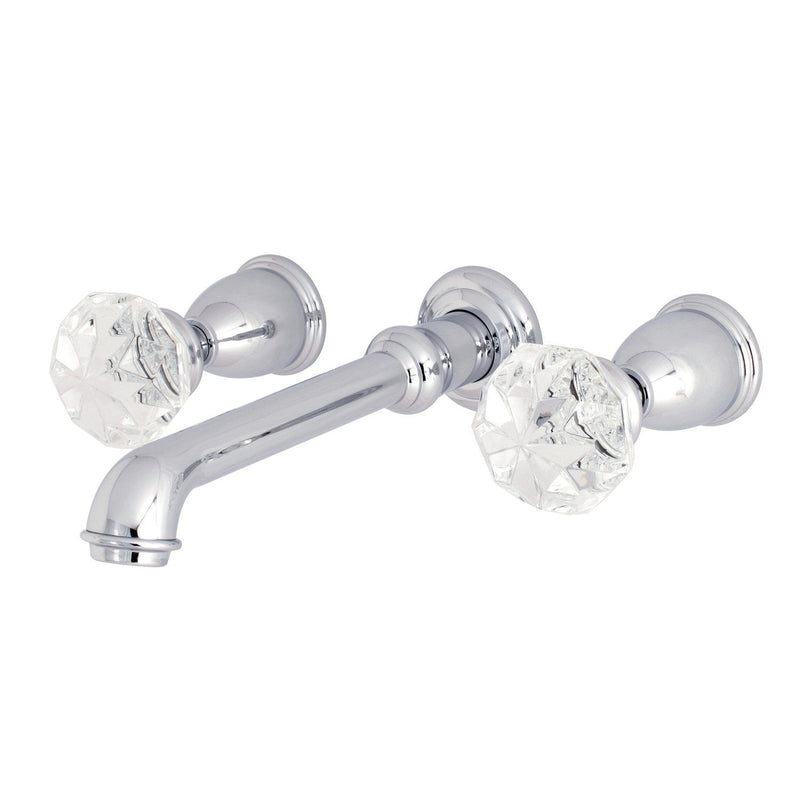 Krystal Onyx Two-Handle 3-Hole Wall Mount Roman Tub Faucet