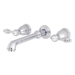 Tudor Two-Handle 3-Hole Wall Mount Roman Tub Faucet