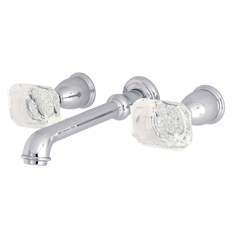 Krystal Onyx Two-Handle 3-Hole Wall Mount Roman Tub Faucet