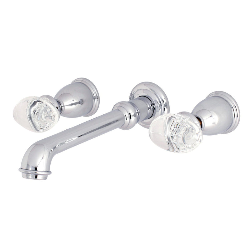 Krystal Onyx Two-Handle 3-Hole Wall Mount Roman Tub Faucet