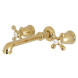 English Country Two-Handle 3-Hole Wall Mount Roman Tub Faucet