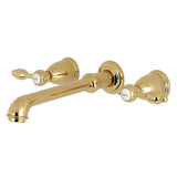 Tudor Two-Handle 3-Hole Wall Mount Roman Tub Faucet