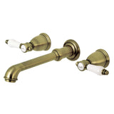 Bel-Air Two-Handle 3-Hole Wall Mount Roman Tub Faucet