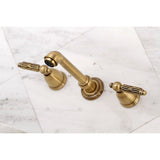 Georgian Two-Handle 3-Hole Wall Mount Roman Tub Faucet