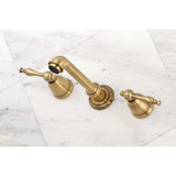 Naples Two-Handle 3-Hole Wall Mount Roman Tub Faucet