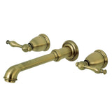 Naples Two-Handle 3-Hole Wall Mount Roman Tub Faucet