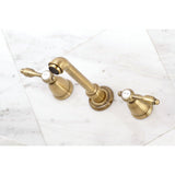 Tudor Two-Handle 3-Hole Wall Mount Roman Tub Faucet