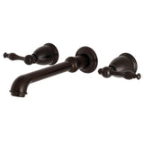 Naples Two-Handle 3-Hole Wall Mount Roman Tub Faucet