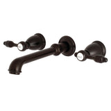 Tudor Two-Handle 3-Hole Wall Mount Roman Tub Faucet