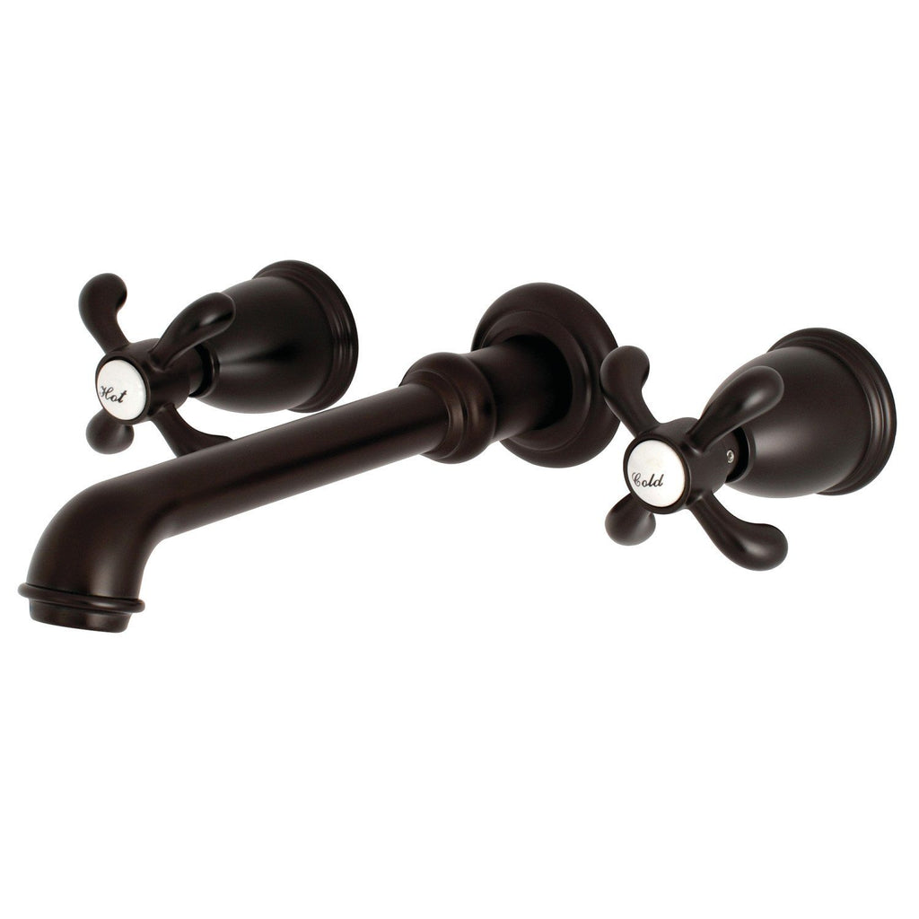 French Country Two-Handle 3-Hole Wall Mount Roman Tub Faucet
