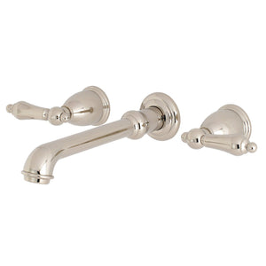 English Country Two-Handle 3-Hole Wall Mount Roman Tub Faucet