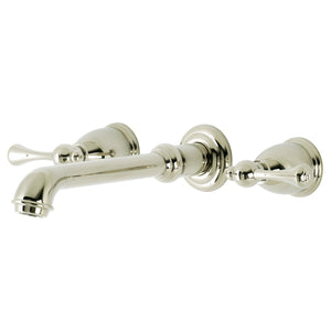 English Country Two-Handle 3-Hole Wall Mount Roman Tub Faucet