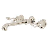 Tudor Two-Handle 3-Hole Wall Mount Roman Tub Faucet