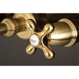 English Country Two-Handle 3-Hole Wall Mount Roman Tub Faucet