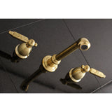 Georgian Two-Handle 3-Hole Wall Mount Roman Tub Faucet