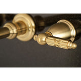 Georgian Two-Handle 3-Hole Wall Mount Roman Tub Faucet