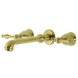 Naples Two-Handle 3-Hole Wall Mount Roman Tub Faucet