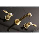 Tudor Two-Handle 3-Hole Wall Mount Roman Tub Faucet