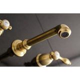 Tudor Two-Handle 3-Hole Wall Mount Roman Tub Faucet