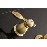 Tudor Two-Handle 3-Hole Wall Mount Roman Tub Faucet