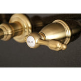 Tudor Two-Handle 3-Hole Wall Mount Roman Tub Faucet