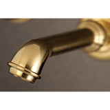 Tudor Two-Handle 3-Hole Wall Mount Roman Tub Faucet