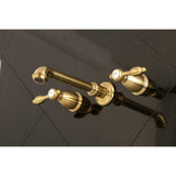 Tudor Two-Handle 3-Hole Wall Mount Roman Tub Faucet
