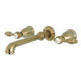 Tudor Two-Handle 3-Hole Wall Mount Roman Tub Faucet