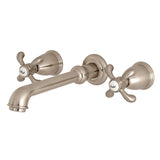 French Country Two-Handle 3-Hole Wall Mount Roman Tub Faucet